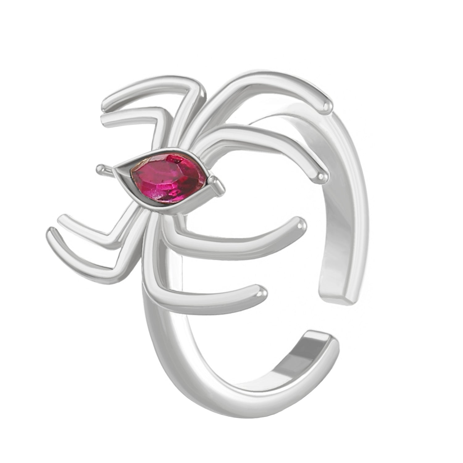 Wholesale Simple Retro Exaggerated Dark Style Spider Ring Necklace